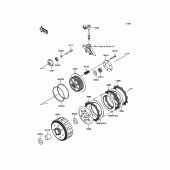 Схема вузла: Зчеплення для Kawasaki KLX250 KLX250