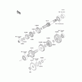 Схема вузла: Transmission(a2/a4) для Kawasaki KLX110 KLX110