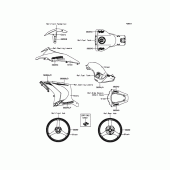 Схема вузла: Decals(Green) для Kawasaki ZX1000 Ninja ZX-10R ABS