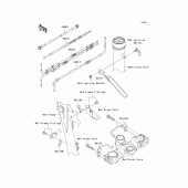 Схема вузла: Троси для Kawasaki KL650 KLR650
