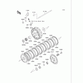 Схема вузла: Зчеплення для Kawasaki VN750 Vulcan 750