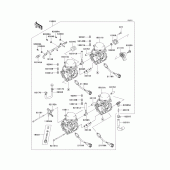 Схема узла: Карбюратор для Kawasaki ZX600 Ninja ZX-6R