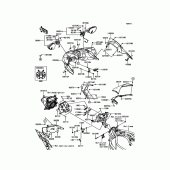 Схема узла: Облицовочные элементы для Kawasaki ZX1000 Ninja H2