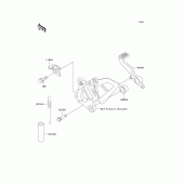 Схема вузла: Brake pedal/torque link для Kawasaki ZX750 Ninja ZX-7R