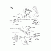 Схема узла: Подножки для Kawasaki ZR750 Z750S