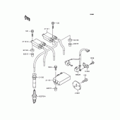 Схема узла: Катушка зажигания для Kawasaki ZR250 Balius-II