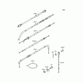 Схема узла: Тросики для Kawasaki KLE250 Anhelo