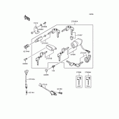 Схема вузла: Замок запалювання для Kawasaki VN400 Vulcan Classic