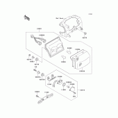 Схема узла: Tail lamp для Kawasaki ZX600 Ninja ZX-6