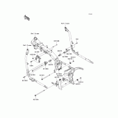 Схема вузла: Кріплення двигуна для Kawasaki VN2000 Vulcan 2000 Limited