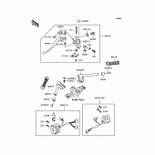 Схема узла: Руль для Kawasaki ZX400 ZZR400