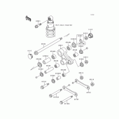Схема узла: Подвеска для Kawasaki KL650 KLR650