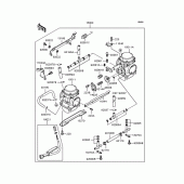 Схема вузла: Карбюратор (1/2) для Kawasaki KLE500
