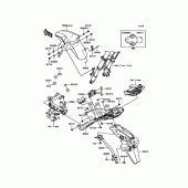 Схема вузла: Крило для Kawasaki BR125 Z125 Pro
