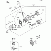 Схема узла: Starter motor для Kawasaki ZX1000 ZX-10