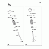 Схема вузла: Клапан для Kawasaki EX650 Ninja 650 ABS