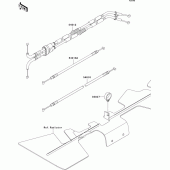 Схема узла: Тросики для Kawasaki ZX1400 ZZR1400 ABS