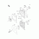 Схема вузла: Водяний насос для Kawasaki KLE500