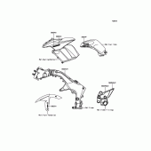 Схема вузла: Decals(Black) для Kawasaki ZX1000 Z1000SX