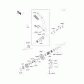 Схема вузла: Kickstarter mechanism для Kawasaki EJ650 W650