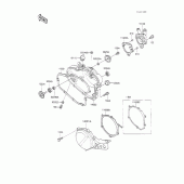Схема узла: Engine cover(s) для Kawasaki KX100
