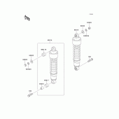 Схема узла: Подвеска/амортизатор для Kawasaki EL250 Eliminator 250