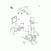 Схема узла: Крыло для Kawasaki ZR400 ZRX