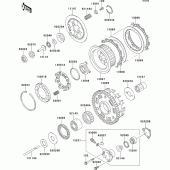 Схема вузла: Зчеплення для Kawasaki ZX1100 ZZ-R1100