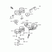 Схема узла: Панель приборов для Kawasaki ZR400 ZRX