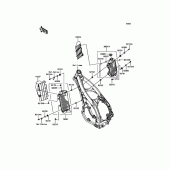 Схема вузла: Радіатор для Kawasaki KX450 KX450F