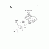 Схема вузла: Лапка гальма для Kawasaki KLZ1000 Versys 1000