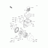 Схема вузла: Повітряний фільтр Kawasaki KLX250 KLX250R