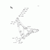Схема вузла: Рама для Kawasaki KMX125