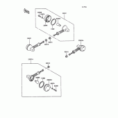 Схема узла: Turn signal для Kawasaki KL250 KLR250