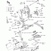 Схема узла: Крепление двигателя для Kawasaki ZX1000 Ninja ZX-10R