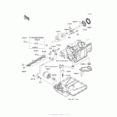 Схема узла: Масляный насос & Масляный фильтр для Kawasaki ZX1400 Ninja ZX-14R