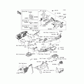 Схема вузла: Електроустаткування для Kawasaki ZX636 Ninja ZX-6R ABS