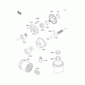 Схема вузла: Масляний насос & Масляний фільтр для Kawasaki ZX750 Ninja ZX-7