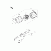 Схема узла: Meter(s) для Kawasaki ZX600 Ninja ZX-6RR