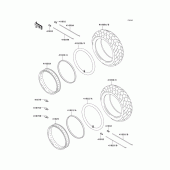 Схема вузла: Шини для Kawasaki VN800 Vulcan 800 Classic