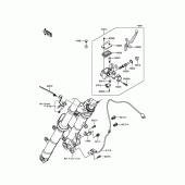 Схема вузла: Передній гальмівний циліндр Kawasaki EX300 Ninja 300 ABS