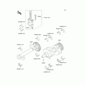 Схема узла: Коленчатый вал для Kawasaki EX500 EX500