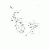 Схема узла: Рама для Kawasaki KX500