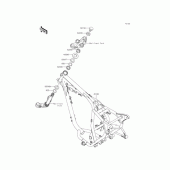 Схема узла: Рама для Kawasaki BJ250 Estrella