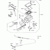 Схема вузла: Clutch master cylinder для Kawasaki ZG1000 1000GTR