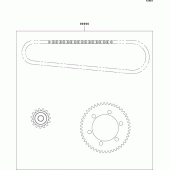Схема вузла: Chain kit для Kawasaki VN800 Vulcan 800 Classic