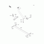 Схема вузла: Brake pedal/torque link для Kawasaki EN500 Vulcan 500