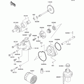 Схема узла: Масляный насос для Kawasaki ZX600 Ninja ZX-6R