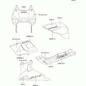 Схема вузла: Decals(ebony/graystone) для Kawasaki ZX600 ZZ-R600