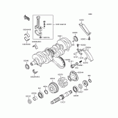 Схема вузла: Колінчастий вал для Kawasaki ZR400 Zephyr X